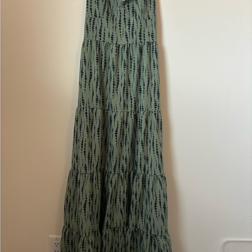 SHEIN Green Maxi Dress